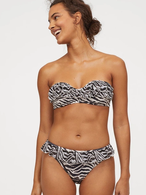 Нижняя часть купальника H&M 060767398 32 Молочный/Коричневый (OS_6666000174895) - Фото 1 Нижняя часть купальника H&M 060767398 32 Молочный/Коричневый (OS_6666000174895) - изображение 1