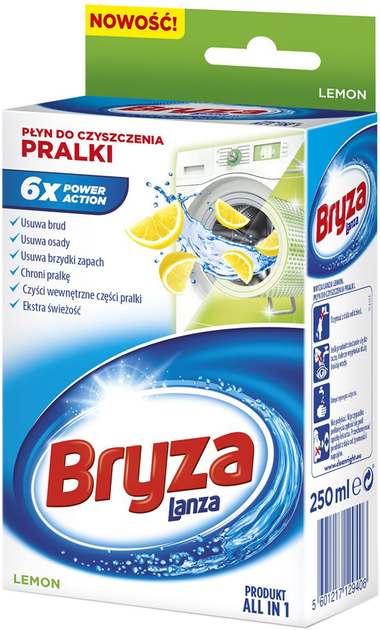 Засіб для чищення пральних машин BRYZA Lanza Лимон 250 мл (5601217129406) - зображення 1