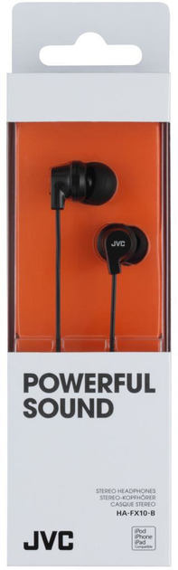 Słuchawki JVC HA-FX10-BE Czarne - obraz 2