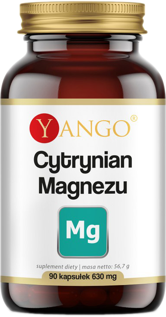 Цитрат магнію безводний Yango Cytrynian Magnezu bezwodny 630 мг 90 капсул (YA181) - зображення 1