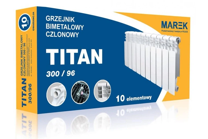 Біметалічний радіатор Marek Titan 300/96 (10 секцій) - зображення 3