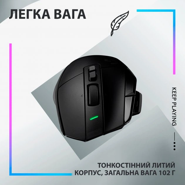 Мишка Logitech G502 X Lightspeed (910-006180) Black - зображення 6