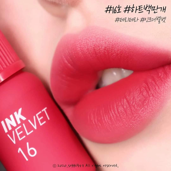 Тинт PERIPERA INK VELVET #016 Heart Fuchsia Pink с матовым финишем 4 г срок до 31.10.2026 - Фото 3 Тинт PERIPERA INK VELVET #016 Heart Fuchsia Pink с матовым финишем 4 г срок до 31.10.2026 - изображение 3