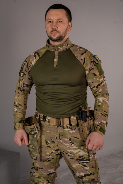 Тактическая боевая рубашка (убакс) SM Group розмір S Мультикам - изображение 1