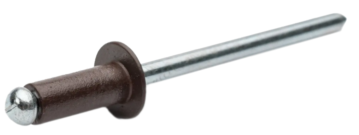 Заклепка с плоской головкой ISO15977 4х6 Al/St RAL9016 1,5-2,5 Steelfix ...