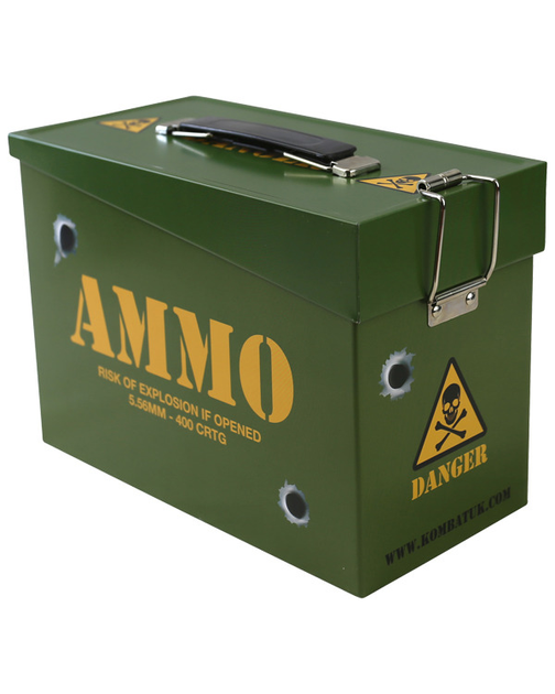 Армейский металлический ящик для хранения боеприпасов KOMBAT UK Ammo Tin 20x15x10см (SK-Nkb-atS) - изображение 1