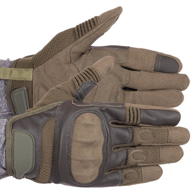 Перчатки тактические с закрытыми пальцами Zelart Military Rangers Heroe 9877 размер M Olive - изображение 1