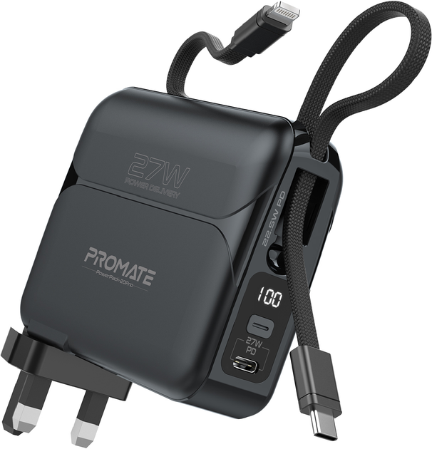 УМБ Promate PowerPack-20Pro 20000 mAh 27W PD USB-C 27W Lightning ...