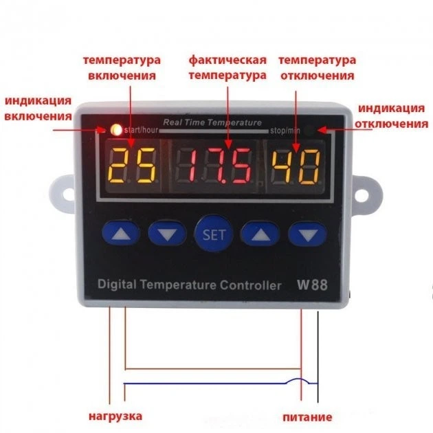 Терморегулятор w88 - Фото 2 Терморегулятор w88 - зображення 2