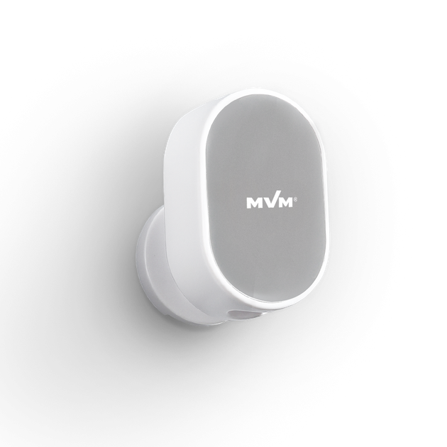 Держатель для ручной душевой лейки MVM пластиковый серый BP-27 white/gray - изображение 3