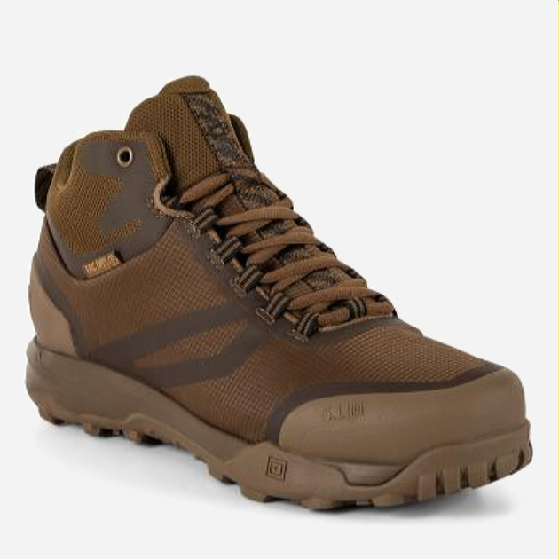 Чоловічі тактичні черевики низькі з мембраною 5.11 Tactical A/T Mid Waterproof Boot 12446-106 45 (11US) 29.6 см Dark Coyote (2000980595662) - зображення 2