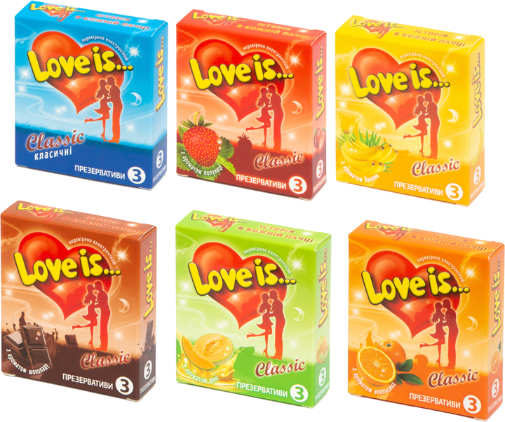 Набор презервативов Love is Ассорти 6 уп х 3 шт (ROZ6400229366) – в ...