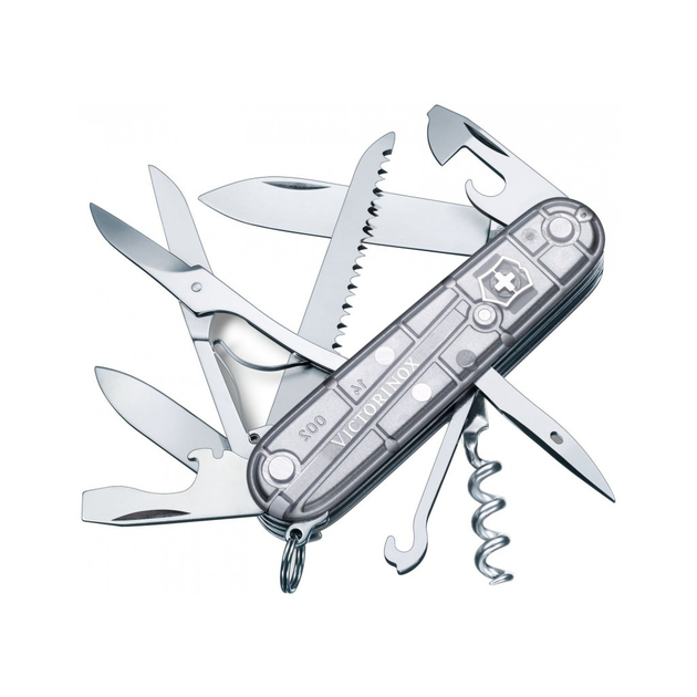 Ніж Victorinox Huntsman Transparent Silver Blister (1.3713.T7B1) - зображення 1