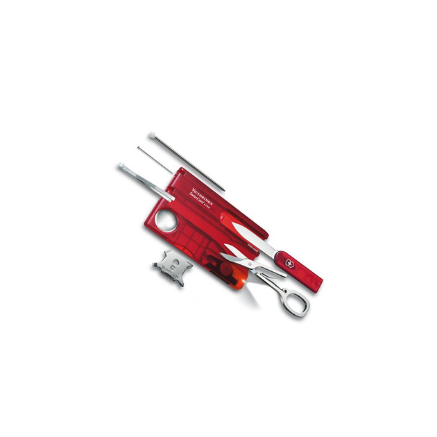 Нож Victorinox SwissCard Lite Transparent Red (0.7300.T) - изображение 1