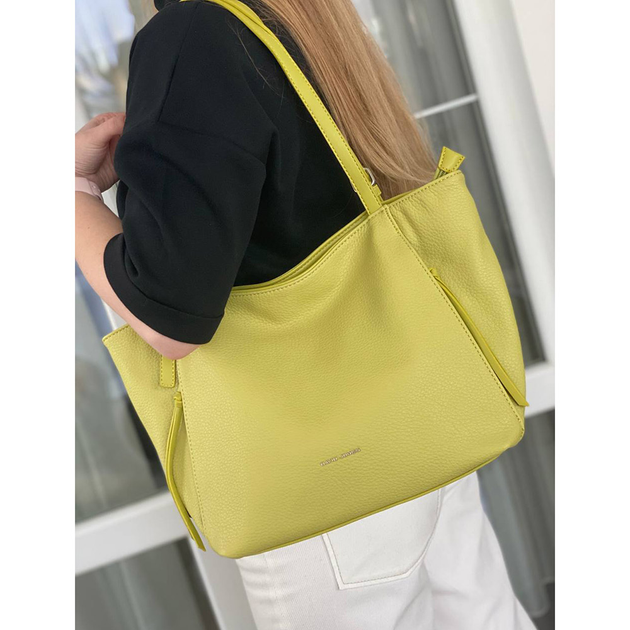 Сумка женская из кожзаменителя David Jones 24348 салатовая от продавца ...