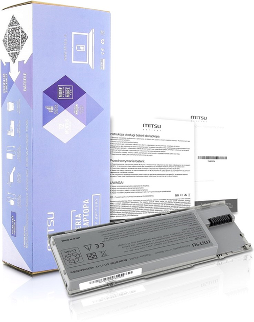 Акумулятор Mitsu для ноутбуків Dell 11.1 V 4400 mAh (BC/DE-D620) - зображення 1