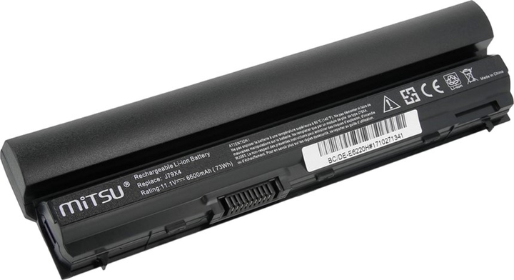 Акумулятор Mitsu для ноутбуків Dell 11.1 V 6600 mAh (BC/DE-E6220H) - зображення 3
