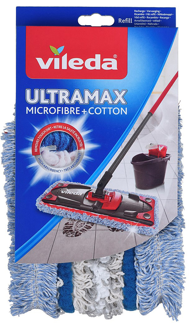 Насадка для швабры Vileda Ultramax Micro & Cotton (141626) – в интернет ...