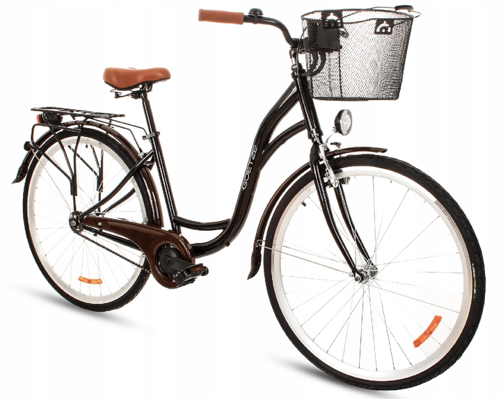 Велосипед Goetze Classic 28" чорний 3 передачі + фара і кошик в ...