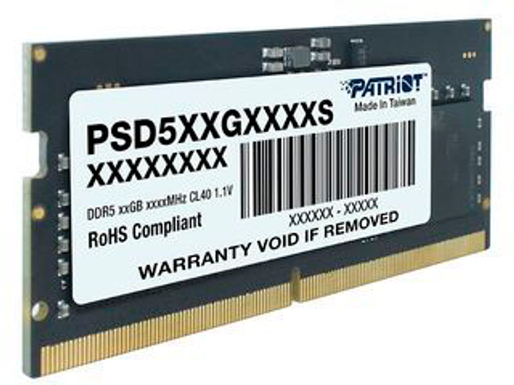 RAM Patriot SODIMM DDR5-4800 8192MB PC5-38400 (PSD58G480041S) - obraz 3