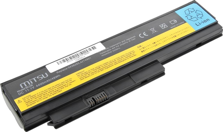 Bateria Mitsu do laptopów Lenovo 11,1 V 4400 mAh (BC/LE-X230) - obraz 4