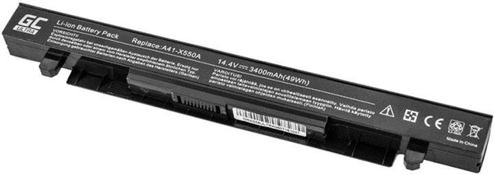 Акумулятор Green Cell для ноутбуків Asus 14.4 V 3400 mAh (AS58ULTRA) - зображення 1