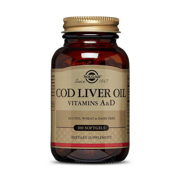 Рыбий жир/Жирные кислоты Solgar COD Liver Oil Vitamins A & D, 100 ...