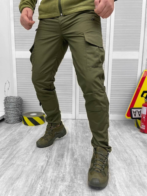 Тактические военные боевые брюки Nation, Камуфляж: Олива, Размер: XXL - изображение 1