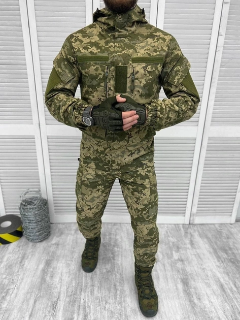 Тактический военный костюм горка Уставной ГОСТ ( Китель + Штаны ), Камуфляж: Пиксель ВСУ, Размер: M - изображение 1