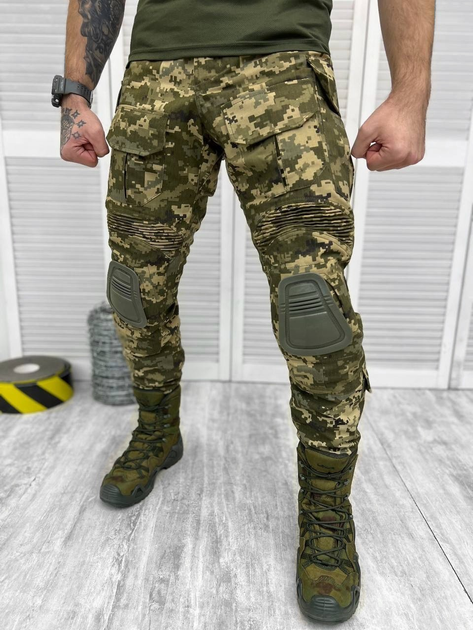 Тактические военные боевые брюки Nation G3, Камуфляж: Пиксель ВСУ, Размер: M - изображение 1