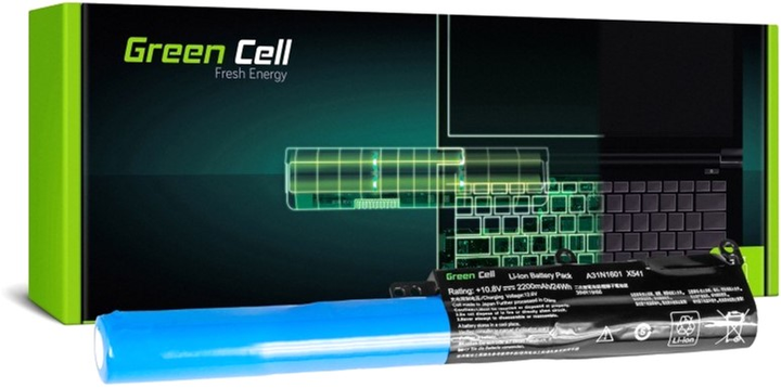 Bateria Green Cell do laptopów Asus 10.8 V 2200 mAh (AS94) - obraz 1