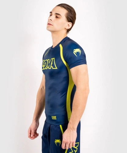 Рашгард Venum Origins Rashguard Short Sleeves Loma Edition Blue Yellow (VENUM-03948-405-XXL) - изображение 2