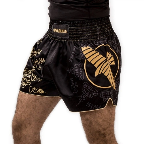 Шорты для тайского бокса Hayabusa Falcon Muay Thai Shorts Black (HFMTS-BK-S) - изображение 4