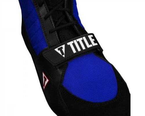 Боксерки Title Ring Freak Boxing Shoes Black Blue (TBS18BKBL-45(12)) - изображение 3