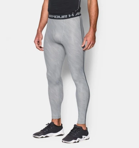 Компрессионные штаны Under Armour HeatGear Printed Compression Leggings Overcast Gray (1258897-941-L) - изображение 3