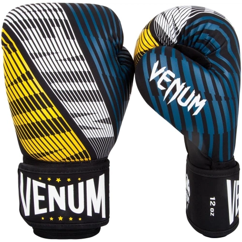 Боксерские перчатки Venum Plasma Boxing Gloves - Black/Yellow (VENUM-03168-111-8 oz) - изображение 2