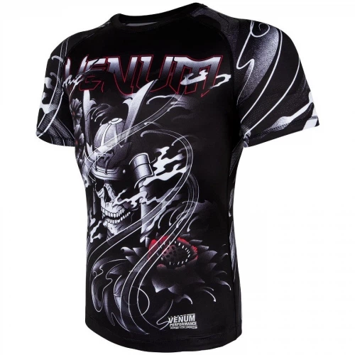 Рашгард Venum Samurai Skull Rashguard Short Sleeves Black (VENUM-03197-001-S) - Фото 3 Рашгард Venum Samurai Skull Rashguard Short Sleeves Black (VENUM-03197-001-S) - изображение 3