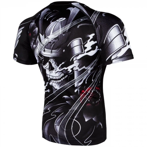 Рашгард Venum Samurai Skull Rashguard Short Sleeves Black (VENUM-03197-001-S) - Фото 4 Рашгард Venum Samurai Skull Rashguard Short Sleeves Black (VENUM-03197-001-S) - изображение 4