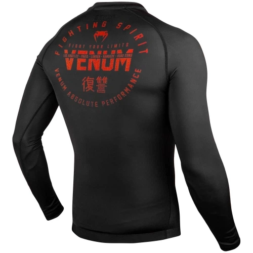 Рашгард Venum Signature Rashguard Long Sleeves Black Red (VENUM-03653-100-XL) - Фото 2 Рашгард Venum Signature Rashguard Long Sleeves Black Red (VENUM-03653-100-XL) - изображение 2
