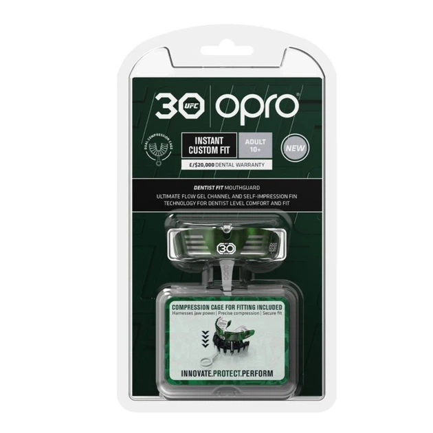 Капа OPRO Instant Custom-Fit UFC Green Silver (OICF-UFC-GrSil102529003) - зображення 2