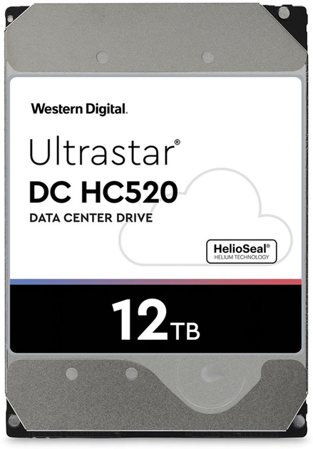 Жорсткий диск Western Digital Ultrastar DC HC520 (He12) 12TB 7200rpm 256MB HUH721212ALE604_0F30146 3.5 SATA III - зображення 1