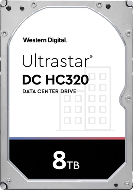 Dysk twardy Western Digital Ultrastar DC HC320 (7K8) 8TB 7200rpm 256MB HUS728T8TALN6L4_0B36402 3.5 SATA III - obraz 1