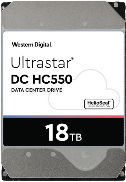 Dysk twardy Western Digital Ultrastar DC HC550 18TB 7200rpm 512MB 0F38353 3.5 SAS - obraz 1