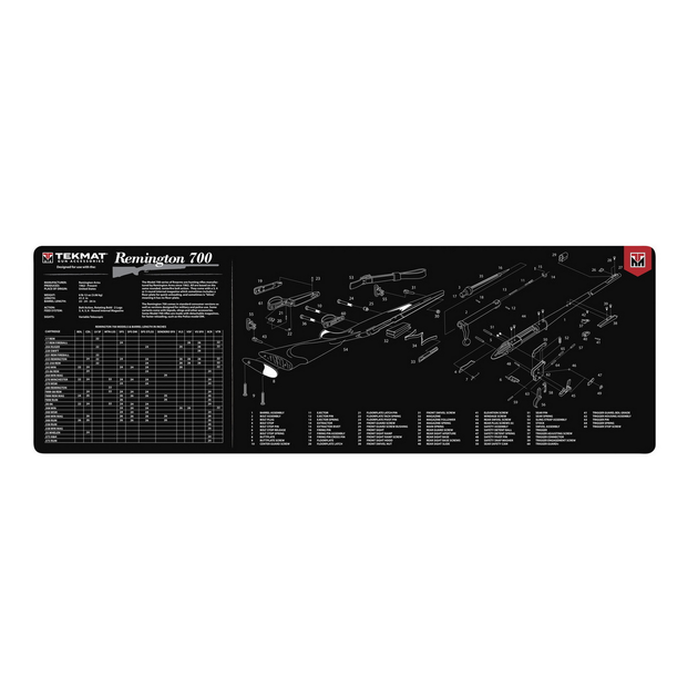 Коврик TekMat Ultra Premium с чертежом Remington 700 для чистки оружия 2000000117430 - изображение 1