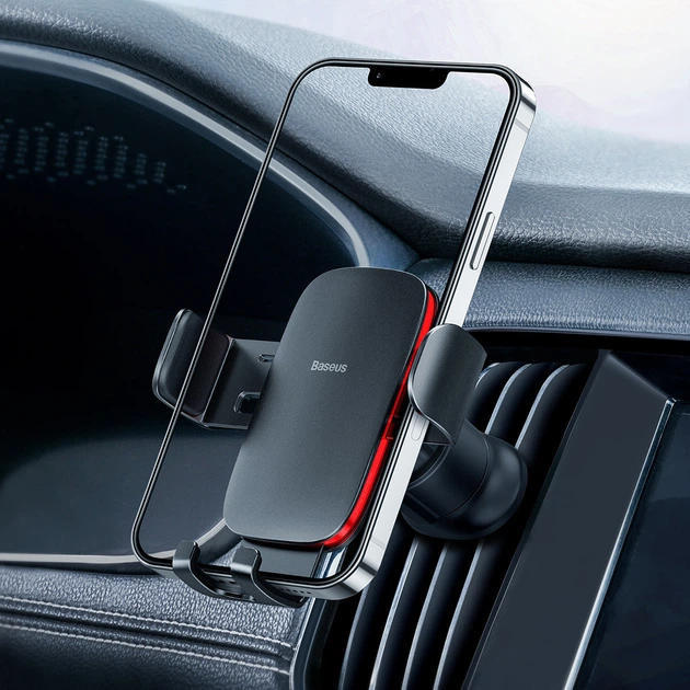 Автотримач для телефону Baseus Metal Age II Gravity Car Mount (SUJS000001) - зображення 6