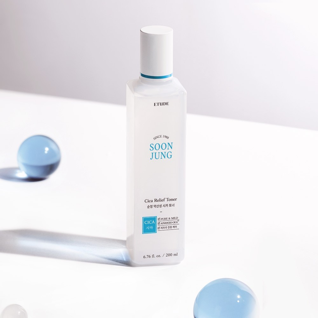 ETUDE HOUSE SoonJung pH 5.5 Relief Toner 200 ml Гипоаллергенный тонер ...