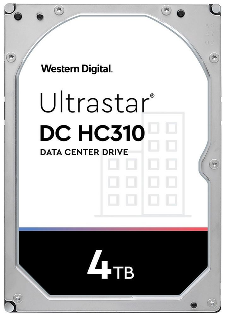 Жорсткий диск Western Digital Ultrastar DC HC310 (7K6) 4TB 7200rpm 256MB HUS726T4TALA6L4_0B35950 3.5 SATA III - зображення 1
