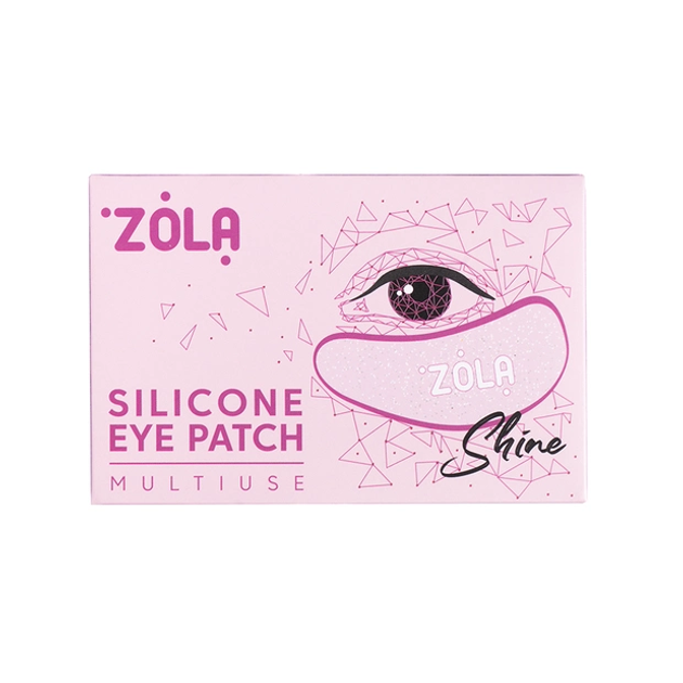 Патчи силиконовые многоразовые для глаз розовые Zola Silicone Eye Patch ...