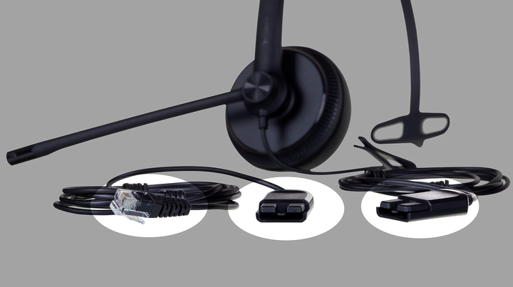 Навушники Yealink YHS34 Mono Black - зображення 3