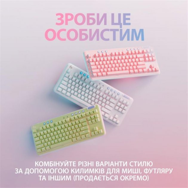 Клавіатура бездротова Logitech G715 Tactile White (920-010465) - изображение 2
